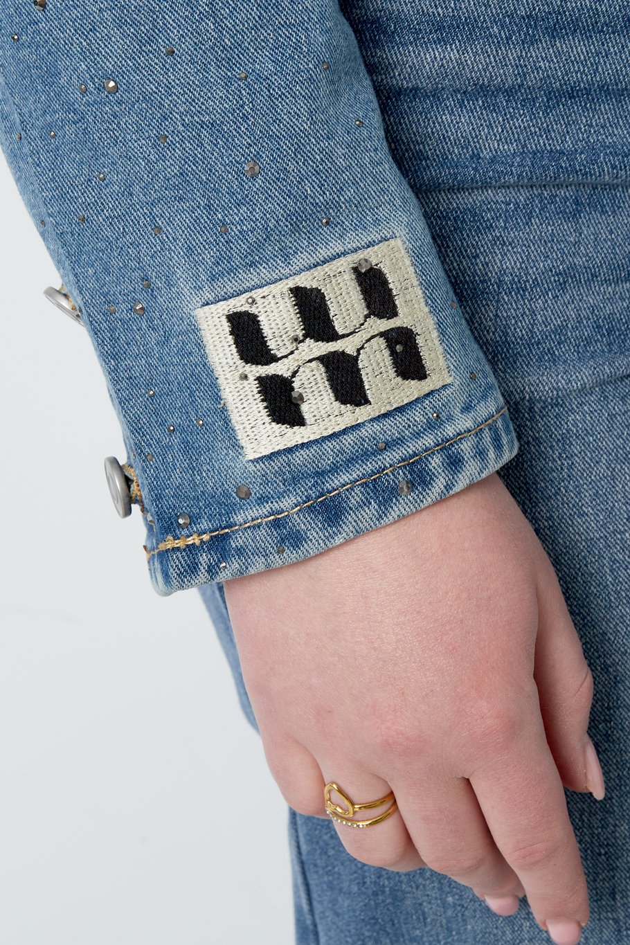 Jeansjacke - Blau Bild4